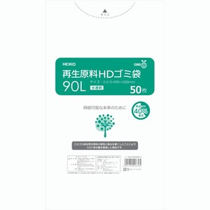 HEIKO(シモジマ) ゴミ袋 再生原料HDゴミ袋 90L 半透明