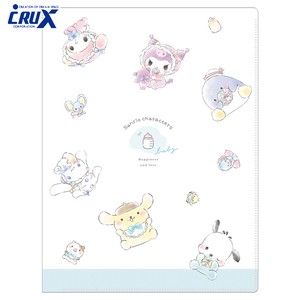 Office Item Sanrio Characters 10-Pocket Folder Clear NEW