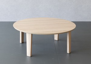 （新生活）メラミン天板　折れ脚円形・丸型テーブル　NA　WH　BR