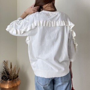 Sweater/Knitwear Design Pullover Ruffle Knitted