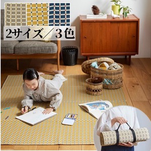 Rug Picnic Spring/Summer Flowers 3-colors Made in Japan