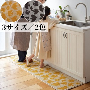 【新入荷／2024年春夏】キッチンマット【日本製】（3サイズ・2色）／鳥 バード タフト
