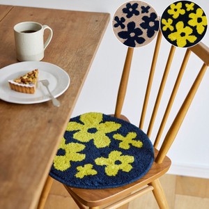 Floor Cushion Flower Spring/Summer 2-colors Made in Japan