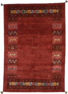 ペルシャンギャッベ イラン シラーズ産 ウール 手織 ラグ パルディ(約240×160cmサイズ)