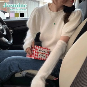 《 Jasmine Grandiflorum 》アームウォーマーニット ニット 半袖 レディース 秋 春 冬 トップス