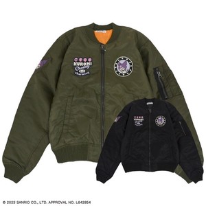 Jacket Spring Autumn Winter Outerwear Sanrio Characters KUROMI Patch