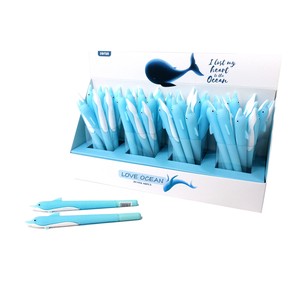 Gel Pen Blue Dolphins
