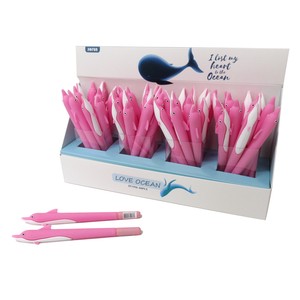 Gel Pen Pink Dolphins