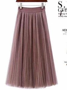 Skirt Pleated Long Skirt Volume