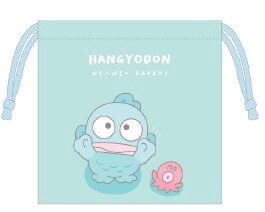 Pouch Hangyodon Drawstring Bag Sanrio Characters