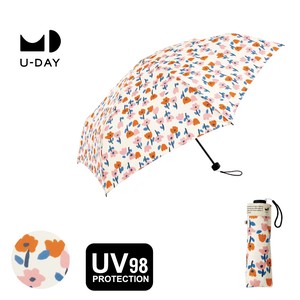 ≪2024≫【晴雨兼用傘】折り畳み傘 リペット／フラワー ミニ