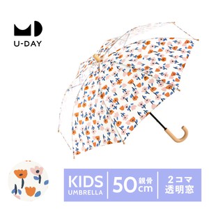 ≪2024≫【雨傘】長傘 リペットキッズ／フラワー