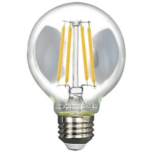 LEDフィラメント電球 ボール形 G形 クリア E26口金 2700K 調光対応 白熱電球60W相当 TZG70E26C-6-100/27