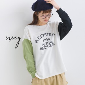 T-shirt Brushed T-Shirt Spring/Summer Sweatshirt Ladies' Cotton Blend