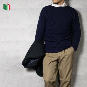 【デッドストック】イタリア ボートネックセーター ネイビー