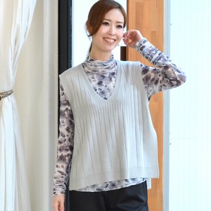 Vest/Gilet V-Neck Sweater Vest Switching Made in Japan