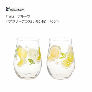 フルーツ ペアフリーグラス(レモン柄) 東洋佐々木ガラス G104-T310/ 日本製