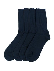 Crew Socks Antibacterial Finishing Socks Simple 24 ~ 26cm