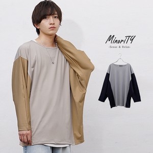 T-shirt Dolman Sleeve Color Palette Long Sleeves Long T-shirt Switching