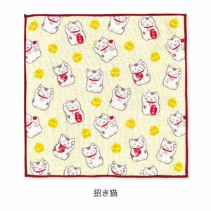 【日本製】【招き猫】 今治うまれのハンカチ＋ima ハンカチ 縁起物シリーズ  プチギフト  プレゼント