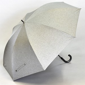 【紳士晴雨兼用傘】70cmジャンプ傘　デニムプリント　ブラックコーティング加工　UVカット　遮光遮熱