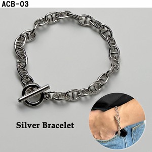 Silver Bracelet Plain Chain sliver Spring/Summer