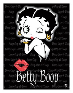 【Betty Boop】ティン サイン Betty Boop Kiss BB-DE-MT906