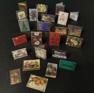 Miniature cards 小さな箔押しカード［クリスマス］ ペーパー素材 メッセージカード