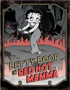 【Betty Boop】ティン サイン Betty Boop Red Hot Mama BB-DE-MT2824