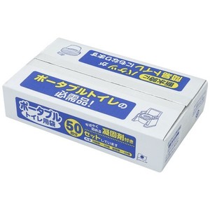 サンコー 【予約販売】ポータブルトイレ用袋 凝固剤付 50回分
