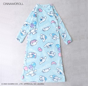 Women's Loungewear Boa Sanrio Characters Cinnamoroll Fleece One-piece Dress