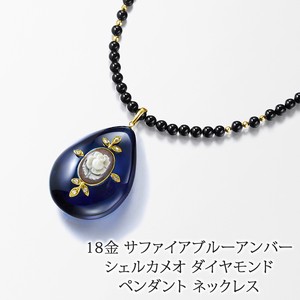 Necklace Necklace Pendant M 18-Karat Gold Made in Japan