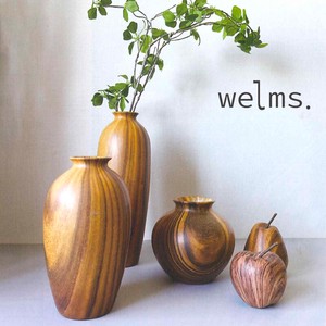 【予約：4月下旬入荷】【Global Arrow】welms. Wood grain Object Vase 花瓶 オブジェ