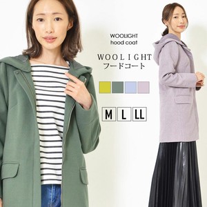 Coat Plain Color Lightweight Casual L