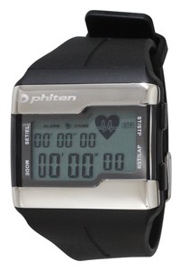 <大特価>心拍計測ファイテンウォッチ デジタルウオッチ 腕時計【PH-D075-BK】プチプラ