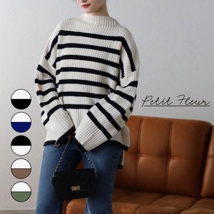 Sweater/Knitwear Knitted High-Neck Border