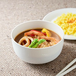深山(miyama.) スープのカレー皿 スープボウル ホワイト(ラッカ15.5cmボウル)[日本製/美濃焼/洋食器]