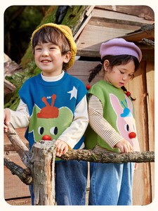 Kids' Sweater/Knitwear Knitted Animals Vest Spring Kids
