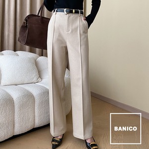 《 BANICO 》上品なフランス風のセンター縫いパンツ ロングパンツ センタープレス レディース 秋 冬