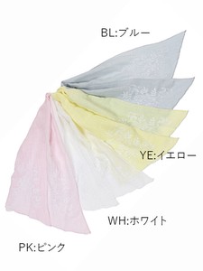 花柄刺繍ショール(4カラー）【2月下旬頃入荷予定】 【2024春夏新作】