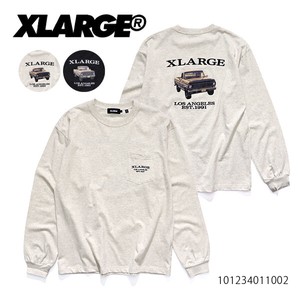 エクストララージ【X-LARGE】OLD PICK UP TRUCK L/S POCKET TEE ロンT 長袖 メンズ クルーネック ロゴ