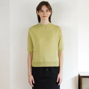 Sweater/Knitwear T-Shirt Mock Neck Cotton