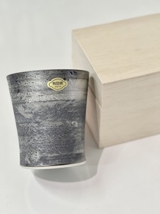 銀彩 お酒の器 タンブラー カップ 焼酎 （ 木箱入り ） 有田焼 日本製