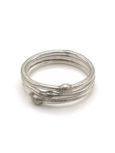 Silver-Based Plain Ring sliver 2024 Spring/Summer