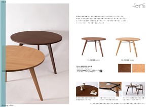 ダイニングテーブル テーブル 　ラウンドテーブル 4人掛け 円形 幅110 食卓テーブル 天然木 北欧