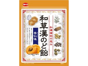 加藤製菓 和草漢のど飴 杏仁味 58g x10【飴・グミ・ガム】
