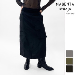 【韓国ファッション】ビックポケットカーゴスカート　スカート