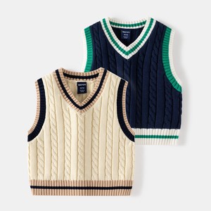 Kids' Sweater/Knitwear Knitted Vest Spring Kids Simple
