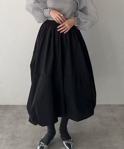 【再入荷】《人気アイテム》裾切替タフタバルーンスカート 2024新作  skypink東京