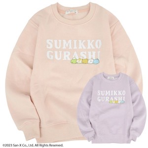 Kids' 3/4 Sleeve T-shirt Sumikkogurashi San-x Pudding Brushed Lining Autumn/Winter